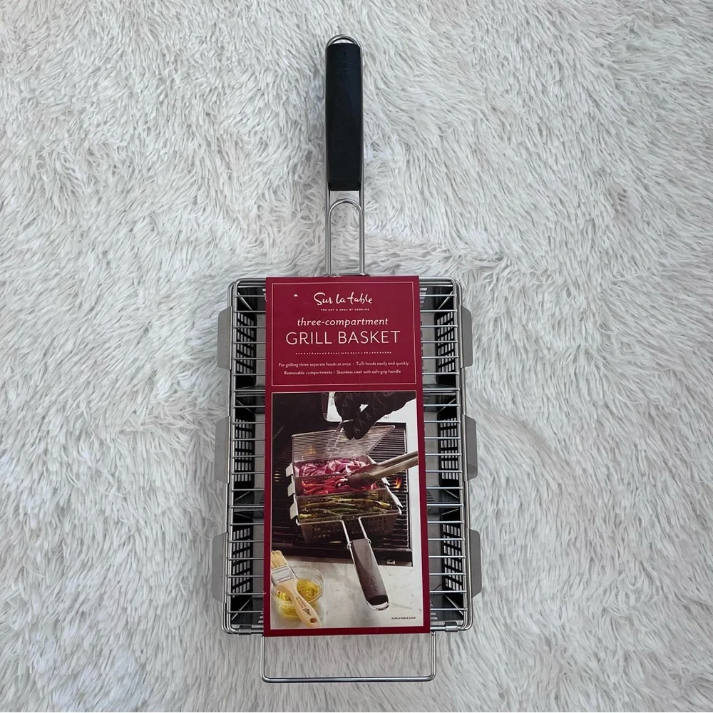 Sur La Table | New With Tags 3 Compartment Grill Basket